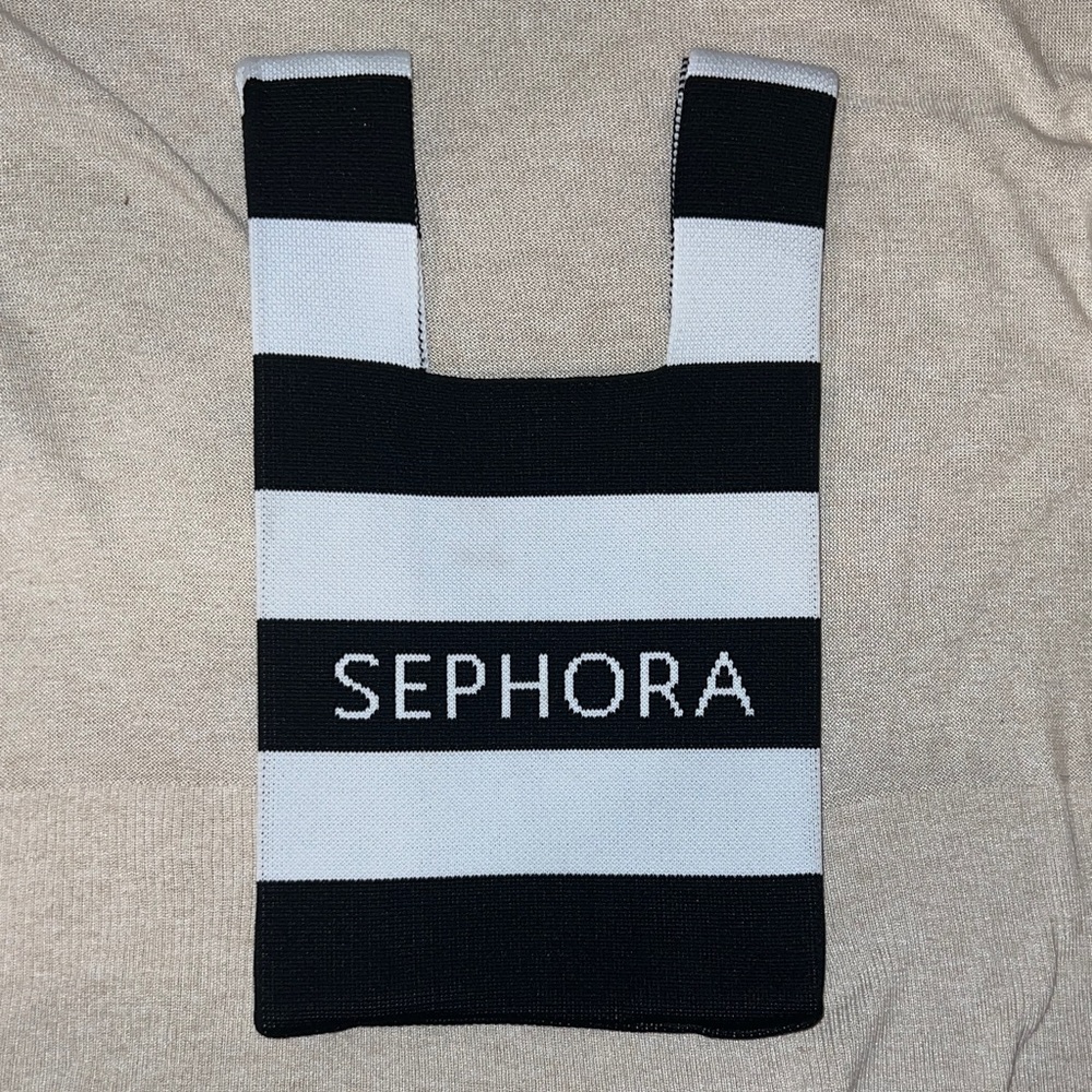 Sephora Monochrome Striped Tote- perfect sweater-weather accessory!
